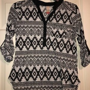 Tribal Print Top